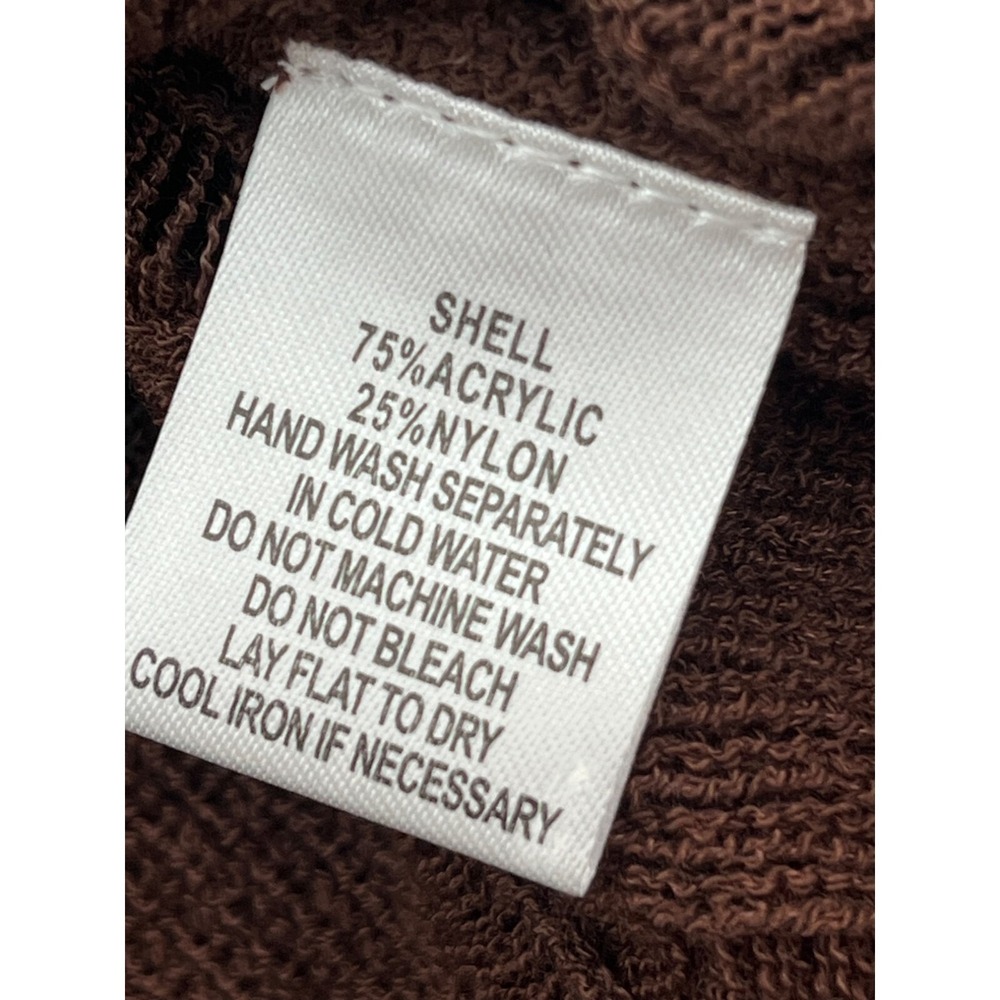 Cotton Candy Brown Sheer Button-Front Long Sleeve Top - Picture 9 of 9